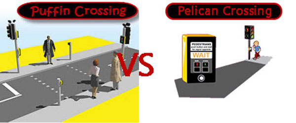 Diferencia entre Pelican Crossing y Puffin Crossing