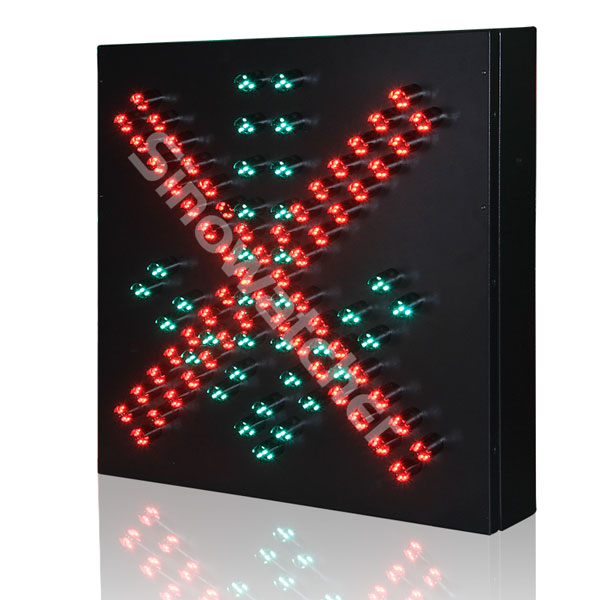 600mm Cruz Roja + Flecha Verde LED Pixel Cluster Semáforo