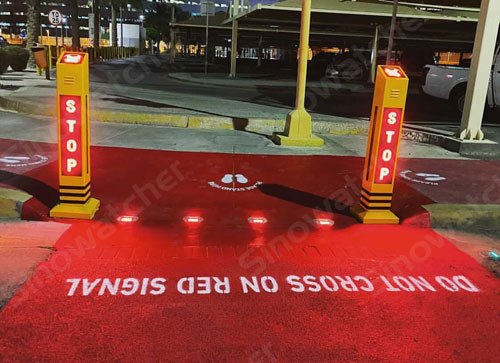 Smart Pedestrian Warning Bollards in Arab