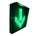 Feu de signalisation LED 600mm Croix Rouge + Flèche Verte