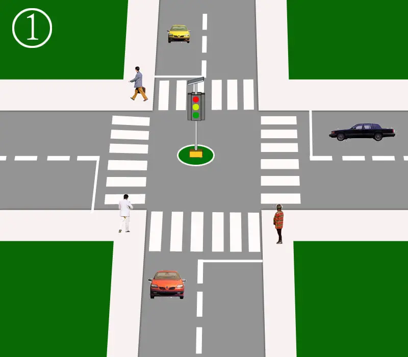 Integrated solar traffic light