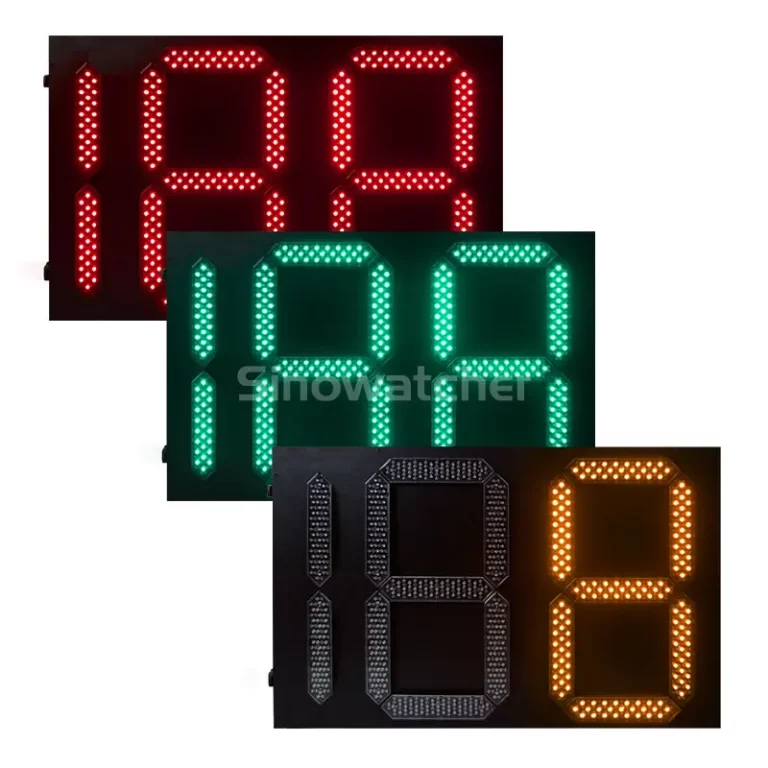 900x600mm Tri Color Two and Half Digits Traffic Light Timer (Minuterie de feux de circulation à deux chiffres et demi)