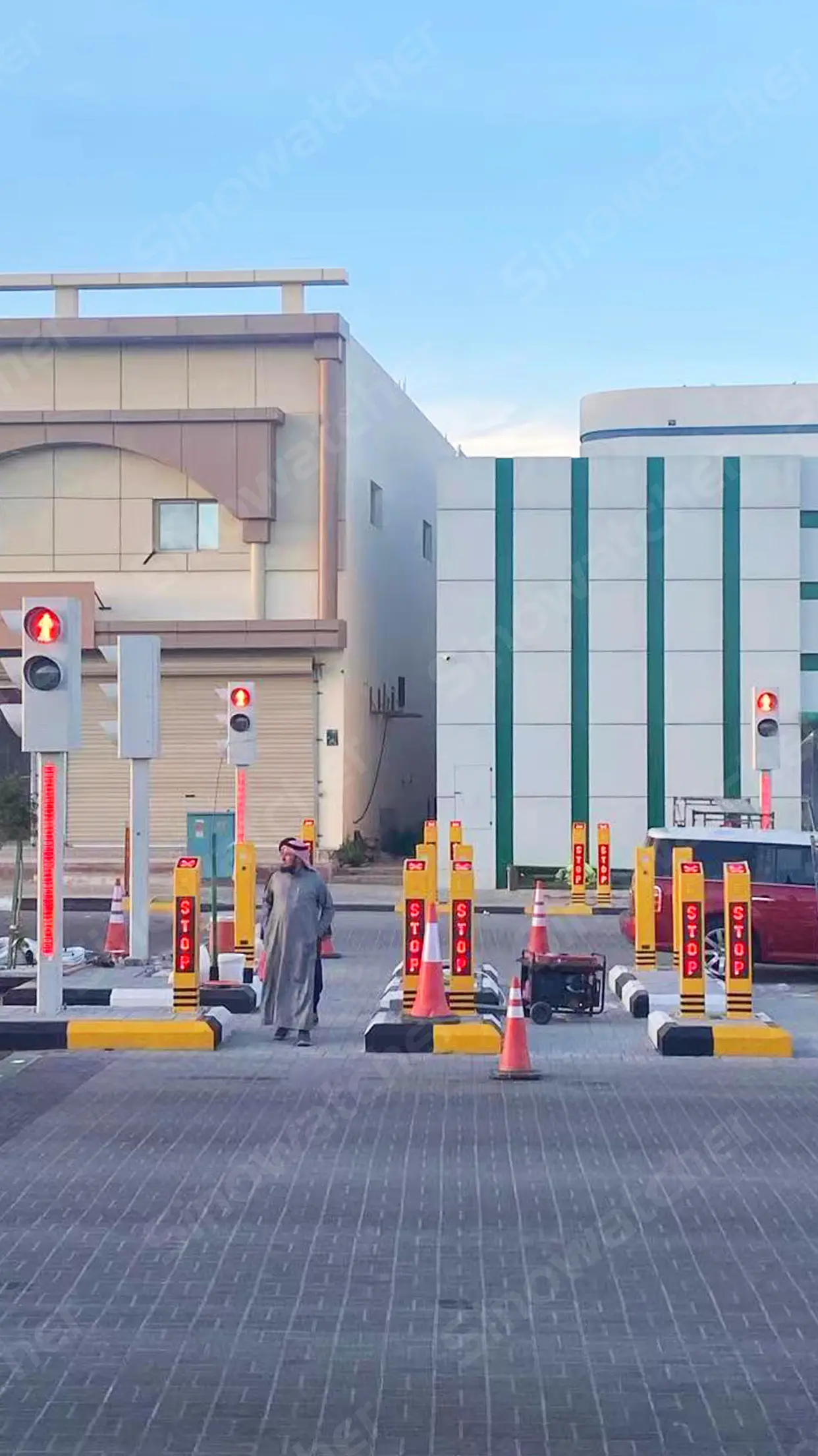Crosswalk Warning Bollards 3