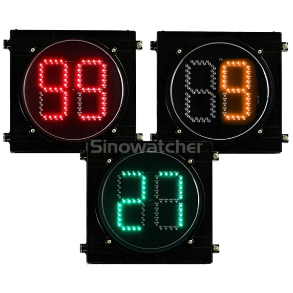 300mm Tri Color Two Digits Traffic Light Countdown Timer 1