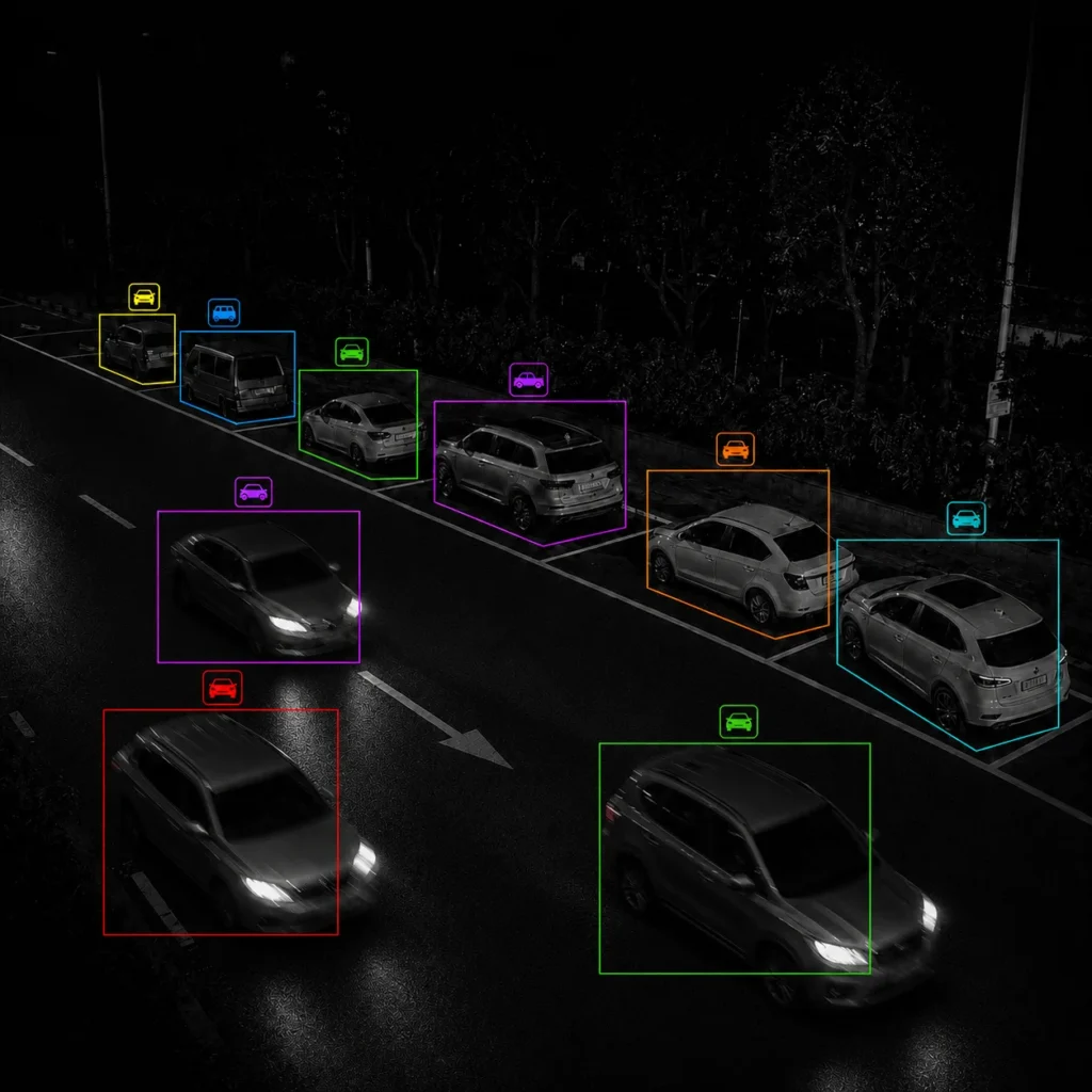 Détecteur vidéo de véhicule, détection d'occlusion de trafic
